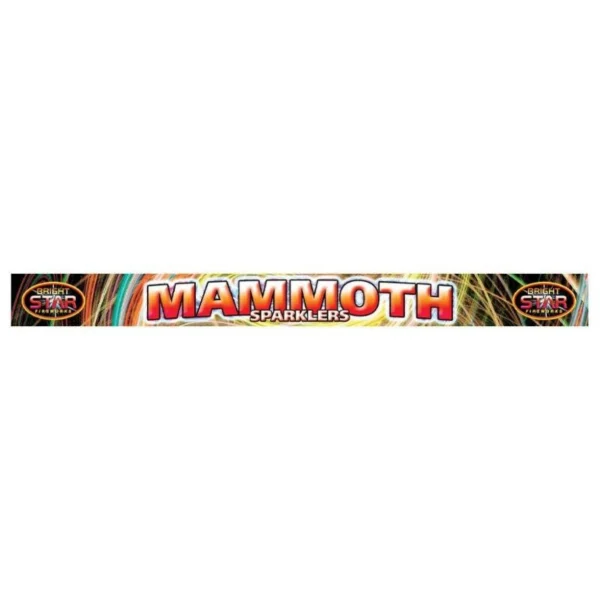 Mammoth Sparklers – 4 per Pack – 18″