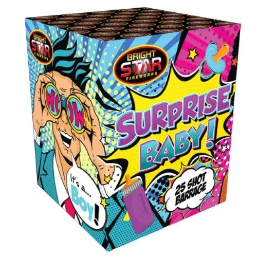 Surprise Baby 25 Shots – Boy – Blue – Gender Reveal